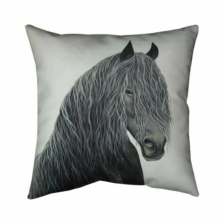 FONDO 20 x 20 in. Wild Heart Horse-Double Sided Print Indoor Pillow FO2773620